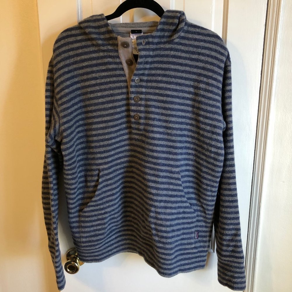Patagonia Wool Blend Pullover Hooded Sweater